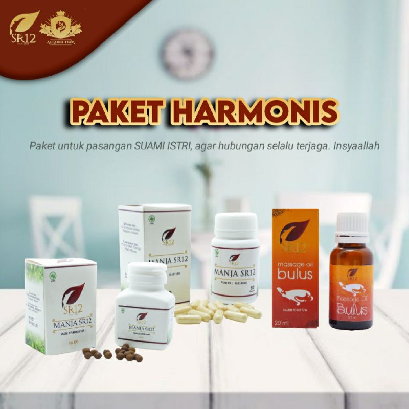 🌷❤️PAKET HARMONIS❤️🌷Paket yang dikhususkan untuk pasangan SUAMI ISTRI, agar hubungan _ selalu terjaga. InsyaAllah. Terdiri dari apa aja PAKET HARMONIS ?🌸MANJAKANI SR12 : Bermanfaat untuk membantu mengurangi lendir berlebihan (keputihan) pada daerah kewanitaan sehingga menjadikan Miss V lebih keset, rapet, dan menambah g@irah.Tersedia dua varian, butir & kapsul. Bisa dipilih sesuai kebutuhan masing-masing.🌸MINYAK BULUS : Berfungsi sebagai minyak urut Mr. P, dan membantu menjadikan ukuran mr.P lebih kek@r.Bisa digunakan juga untuk perempuan, sebagai perawatan untuk P@yu d*ra yang kendur menjadi kembali halus & kencang. Insya Allah 👍👍👍Ready ya:🌸 Minyak Bulus SR12🌸 Manjakani SR12 (Kapsul dan Butir)WA/telegram👉0821-5799-8873AGEN RESMI SR12 HERBAL SKINCARE BALIKPAPAN, KAL-TIMAtau silahkan kunjungi toko online kami di:tokopedia.com/sr12balikpapan Ataushopee.co.id/agenresmisr12   (Dapatkan harga terbaik sesuai katalog, free ongkir, COD dan promo-promo menarik lainnya)🌷❤️PAKET HARMONIS❤️🌷Paket yang dikhususkan untuk pasangan SUAMI ISTRI, agar hubungan _ selalu terjaga. InsyaAllah. Terdiri dari apa aja PAKET HARMONIS ?🌸MANJAKANI SR12 : Bermanfaat untuk membantu mengurangi lendir berlebihan (keputihan) pada daerah kewanitaan sehingga menjadikan Miss V lebih keset, rapet, dan menambah g@irah.Tersedia dua varian, butir & kapsul. Bisa dipilih sesuai kebutuhan masing-masing.🌸MINYAK BULUS : Berfungsi sebagai minyak urut Mr. P, dan membantu menjadikan ukuran mr.P lebih kek@r.Bisa digunakan juga untuk perempuan, sebagai perawatan untuk P@yu d*ra yang kendur menjadi kembali halus & kencang. Insya Allah 👍👍👍Ready ya:🌸 Minyak Bulus SR12🌸 Manjakani SR12 (Kapsul dan Butir)WA/telegram👉0821-5799-8873AGEN RESMI SR12 HERBAL SKINCARE BALIKPAPAN, KAL-TIMAtau silahkan kunjungi toko online kami di:tokopedia.com/sr12balikpapan Ataushopee.co.id/agenresmisr12   (Dapatkan harga terbaik sesuai katalog, free ongkir, COD dan promo-promo menarik lainnya)