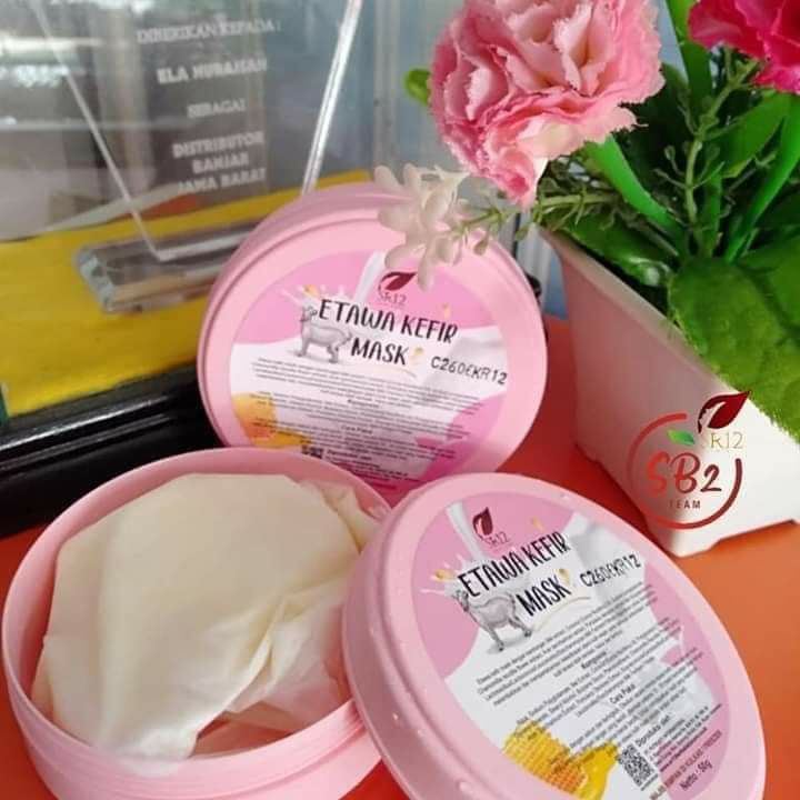 Masker Etawa kefir : untuk Jenis kulit berminyak dan sensitifWa 👉0821-5799-8873Agen Resmi SR12 Herbal Skin care Balikpapan