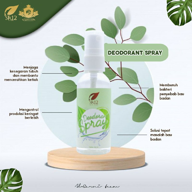 🍋💥Deodorant Spray SR12💥🍋🌿Ampuh merontokkan noda hitam ketiak,   hempaskan bau hangiiit  alias bau ketek, aman 24 jam, hempaskan bau kaki, bau sepatu, dan bau helm, Mengatasi keringat berlebih, menghambat pertumbuhan butek.🌿 Tidak Lengket2, tidak menodai baju mu, tidak menyebabkan ketiak hitam.🌿Non Alkohol dan Non farfum Aman untuk bumil, busui dan anak2.🌿100% HERBAL alami , komposisi: Air murni, tawas, jeruk nipis, kapur sirih, Aloe barbadensis leaf Juice (Aloe Vera/lidah buaya)kembalikan percaya diri mu bersama si deo SR12 💪💪Kau akan jatuh cinta pada semprotan pertama 🥰😄Ready STOCK ya...🤩🌿 Deodorant Spray non premium🌿 Deodorant Spray premium Wa/telegram 👉0821-5799-8873AGEN RESMI SR12 HERBAL SKINCARE BALIKPAPANIntip shopeeku yuks 👇shopee.co.id/agenresmisr12Atau tokpedku 👇tokopedia.com/sr12balikpapan