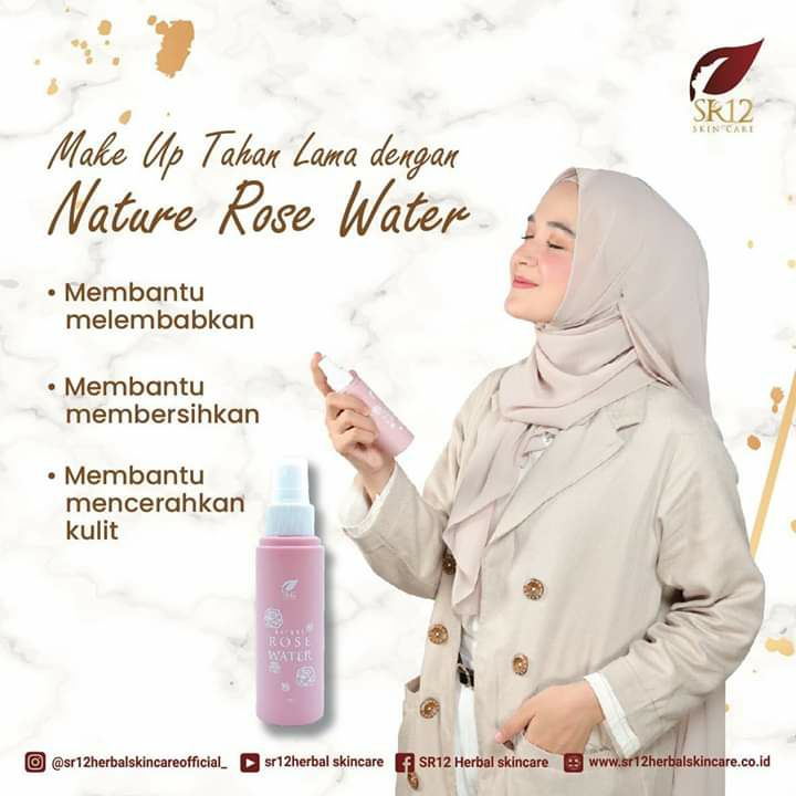 Tidak Hanya mengunci make up biar tahan lama tapi juga mencerahkan kulit wajah, melembabkan, menyehatkan wajahmu...wajah tampak cerah berseri alami.....aroma khas mawarnya....begitu memukau...merileksasi memberikan sensasi segar dan tenang.....hmmmm ....Nature Rose Water SR12.Ready : ukuran 100 ml dan 60 ml Wa/telegram 👉0821-5799-8873Agen Resmi SR12 Herbal Skin care Balikpapan Kal-TimAtau kunjungi toko online kami di👉 