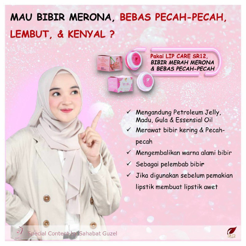 Lip Care SR12 si kecil mungil vitamin bibir yang sedang booming ini makin merajai dunia perbibiran 🤭🤩,Bagaimana tidak? Dengan hrga yg di bandrol cukup terjangkau,  kamu di suguhkan seabrek manfaat dg kualitas terbaik. .Bibir hitam jadi cerahBibir retak2 jadi lembut mulus kembaliBibir kering jadi lembabBikin bibirmu merona2 alami, ranum menul2Bikin senyum manis selalu menghiasi wajahmuMantaaap Betullllll😃👍👍👍Ready ya:👄Lip care cherry (berwarna)👄Lip care Natural (tidak tampak berwarna,  jika diperlukan bagi pria bisa pilih varian ini ya.Wa/telegram 👉0821-5799-8873AGEN RESMI SR12 HERBAL SKINCARE BALIKPAPAN, KAL-TIM Atau silahkan kunjungi dan belanja di toko online kami di 👇tokopedia.com/sr12balikpapanAtaushopee.co.id/agenresmisr12Lip Care SR12 si kecil mungil vitamin bibir yang sedang booming ini makin merajai dunia perbibiran 🤭🤩,Bagaimana tidak? Dengan hrga yg di bandrol cukup terjangkau,  kamu di suguhkan seabrek manfaat dg kualitas terbaik. .Bibir hitam jadi cerahBibir retak2 jadi lembut mulus kembaliBibir kering jadi lembabBikin bibirmu merona2 alami, ranum menul2Bikin senyum manis selalu menghiasi wajahmuMantaaap Betullllll😃👍👍👍Ready ya:👄Lip care cherry (berwarna)👄Lip care Natural (tidak tampak berwarna,  jika diperlukan bagi pria bisa pilih varian ini ya.Wa/telegram 👉0821-5799-8873AGEN RESMI SR12 HERBAL SKINCARE BALIKPAPAN, KAL-TIM Atau silahkan kunjungi dan belanja di toko online kami di 👇tokopedia.com/sr12balikpapanAtaushopee.co.id/agenresmisr12