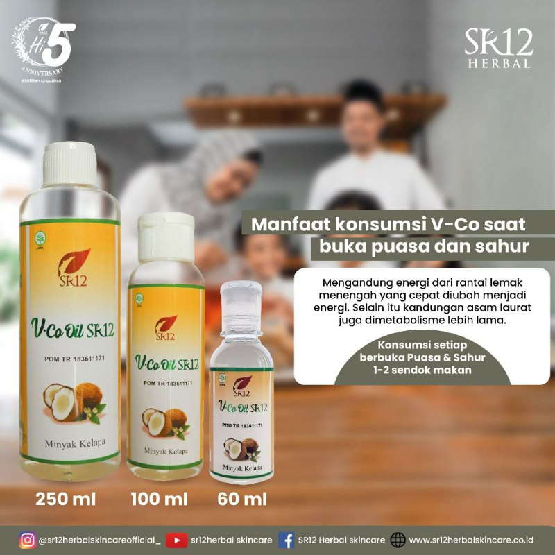 Assalamu'alaikum🥰Ramadhan sebentar lagi, ternyata VCO SR12 bisa membantu kita untuk menahan lapar. Karna efek nya terasa kenyang lebih lama dan lebih bertenagaBukan cuma itu VCO SR12 juga membantu meningkatkan imun tubuh, Apalagi saat puasa dan pandemi seperti sekarangSusu kambing etawa Gomilku dari SR12 juga bisa membantu meningkatkan imun tubuh. Dan banyak produk Healthy Care SR12 yang perlu bunda siapin buat menyambut RamadhanSudahkah bunda siapin produk Healthy Care SR12 di rumah?Ready Stock🤩💪 VCO SR12 (Minyak Kelapa Murni)💪 Madu Hutan Baduy SR12 (asli tanpa campuran apapun)💪 GoMilku SR12(Susu kambing Etawa)💪 Lemonkuh SR12 (Sari Lemon Murni)💪 Sari Kurma SR12 (asli kurma tanpa campuran gula tanpa pemanis buatan)WA/Telegram👉0821-5799-8873AGEN RESMI SR12 HERBAL SKINCARE BALIKPAPAN KAL-TIMIntip shopee ku yuk👇shopee.co.id/agenresmisr12Atau Tokpedku 👇tokopedia.com/sr12balikpapanAssalamu'alaikum🥰Ramadhan sebentar lagi, ternyata VCO SR12 bisa membantu kita untuk menahan lapar. Karna efek nya terasa kenyang lebih lama dan lebih bertenagaBukan cuma itu VCO SR12 juga membantu meningkatkan imun tubuh, Apalagi saat puasa dan pandemi seperti sekarangSusu kambing etawa Gomilku dari SR12 juga bisa membantu meningkatkan imun tubuh. Dan banyak produk Healthy Care SR12 yang perlu bunda siapin buat menyambut RamadhanSudahkah bunda siapin produk Healthy Care SR12 di rumah?Ready Stock🤩💪 VCO SR12 (Minyak Kelapa Murni)💪 Madu Hutan Baduy SR12 (asli tanpa campuran apapun)💪 GoMilku SR12(Susu kambing Etawa)💪 Lemonkuh SR12 (Sari Lemon Murni)💪 Sari Kurma SR12 (asli kurma tanpa campuran gula tanpa pemanis buatan)WA/Telegram👉0821-5799-8873AGEN RESMI SR12 HERBAL SKINCARE BALIKPAPAN KAL-TIMIntip shopee ku yuk👇shopee.co.id/agenresmisr12Atau Tokpedku 👇tokopedia.com/sr12balikpapan