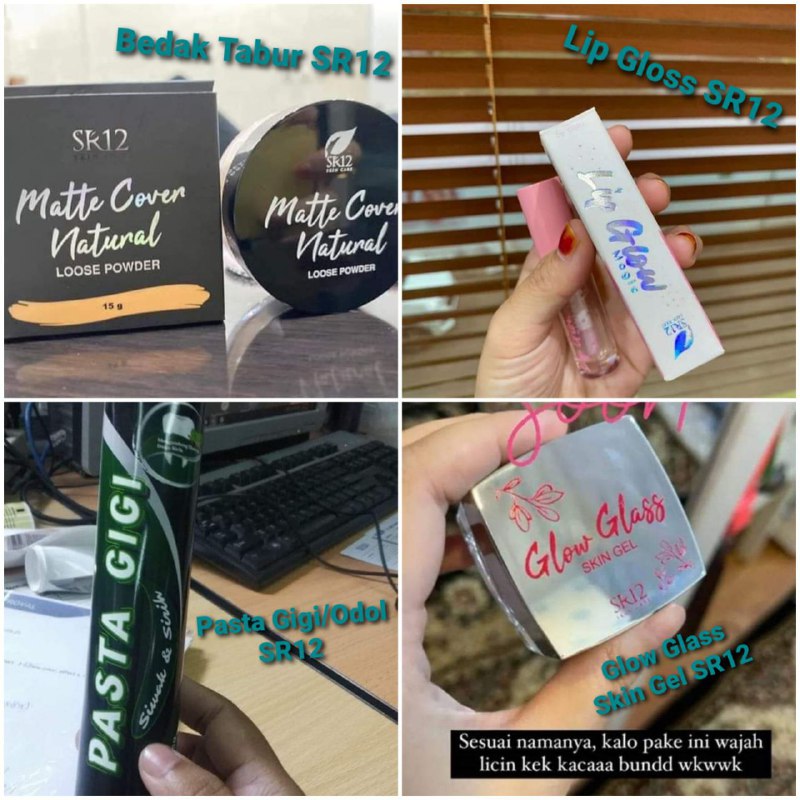 Bismillah SR12 semakin produktif dan terus berinovasi,InsyaAllah SR12 akan launchingkan beberapa produk-produk terbaru nya🤩SR12 terus memberikan solusi dan menebar manfaat ke Seluruh Dunia 🎉🎉🎉❤️❤️Produk terbaru SR12 yang akan launching:🌸 Loose powder (bedak tabur)🌸 Lip glow (Lip gloss) 🌸 Glow Glass Skin Gel (semacam gel untuk wajah cerah dan glowing)🌸 Pasta gigi siwak dan sirih 🌸 Alorise Shampo (shampo dari lidah buaya) 🌸 Coconut fresh shampo (Shampo Berbahan dasar kelapa)Yang insyaaAllah dalam waktu dekat bakalan launching (kemungkinan bulan depan) loose powder dan lip glow. Loose powder : 85.000Lip glow           : 50.000*Yang lainnya belum ada info, kita tunggu sama sama ya*Yuk siapa yang mau KEEP duluan khusus Loose powder/Bedak Tabur dan Lip Glow...saya open PO ya...WA/Telegram 👉0821-5799-8873AGEN RESMI SR12 HERBAL SKINCARE BALIKPAPAN KAL-TIMBismillah SR12 semakin produktif dan terus berinovasi,InsyaAllah SR12 akan launchingkan beberapa produk-produk terbaru nya🤩SR12 terus memberikan solusi dan menebar manfaat ke Seluruh Dunia 🎉🎉🎉❤️❤️Produk terbaru SR12 yang akan launching:🌸 Loose powder (bedak tabur)🌸 Lip glow (Lip gloss) 🌸 Glow Glass Skin Gel (semacam gel untuk wajah cerah dan glowing)🌸 Pasta gigi siwak dan sirih 🌸 Alorise Shampo (shampo dari lidah buaya) 🌸 Coconut fresh shampo (Shampo Berbahan dasar kelapa)Yang insyaaAllah dalam waktu dekat bakalan launching (kemungkinan bulan depan) loose powder dan lip glow. Loose powder : 85.000Lip glow           : 50.000*Yang lainnya belum ada info, kita tunggu sama sama ya*Yuk siapa yang mau KEEP duluan khusus Loose powder/Bedak Tabur dan Lip Glow...saya open PO ya...WA/Telegram 👉0821-5799-8873AGEN RESMI SR12 HERBAL SKINCARE BALIKPAPAN KAL-TIM