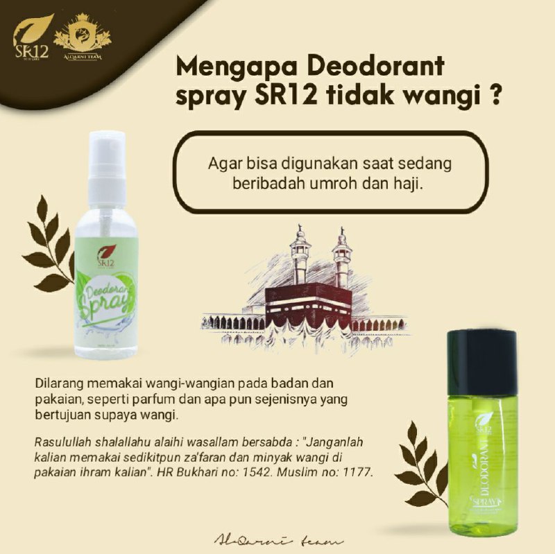 🍋🌿Wajah nya cantik putih, ganteng keren... eh ketek nya item 🤭😅 malu ih.,🙈 makanya pakai deodorant spray SR12, karena deodorant spray  SR12 memberikan BUKTI bukan janji, cukup semprot - semprot terus usap merata tiap hari, si hitam rontok lo...bau keti lenyap entah kemana 🤔 eh jangan di cari lagi ya, apalagi dikenang 🤗🍋🌿Bukan cuman mengatasi bau-bauan lo..juga aman bisa di gunakan untuk ibadah umroh dan haji karena tidak Mengandung Farfum juga tidak Mengandung Alkohol.🍋🌿100% Herbal alami (jeruk, tawas,air murni, kapur sirih , Aloe barbadensis leaf Juice/Aloe Vera)Aman untuk bumil, busui juga anak-anak.Ready STOCK melimpah:💦Deodorant Spray non premium 💦 Deodorant Spray premium Segera hubungi kami,  insyaAllah Fast Respon 🤩🤩🤩Wa/telegram 👉0821-5799-8873AGEN RESMI SR12 HERBAL SKINCARE BALIKPAPANAtau silahkan kunjungi toko online kami di:tokopedia.com/sr12balikpapan Atau shopee.co.id/agenresmisr12