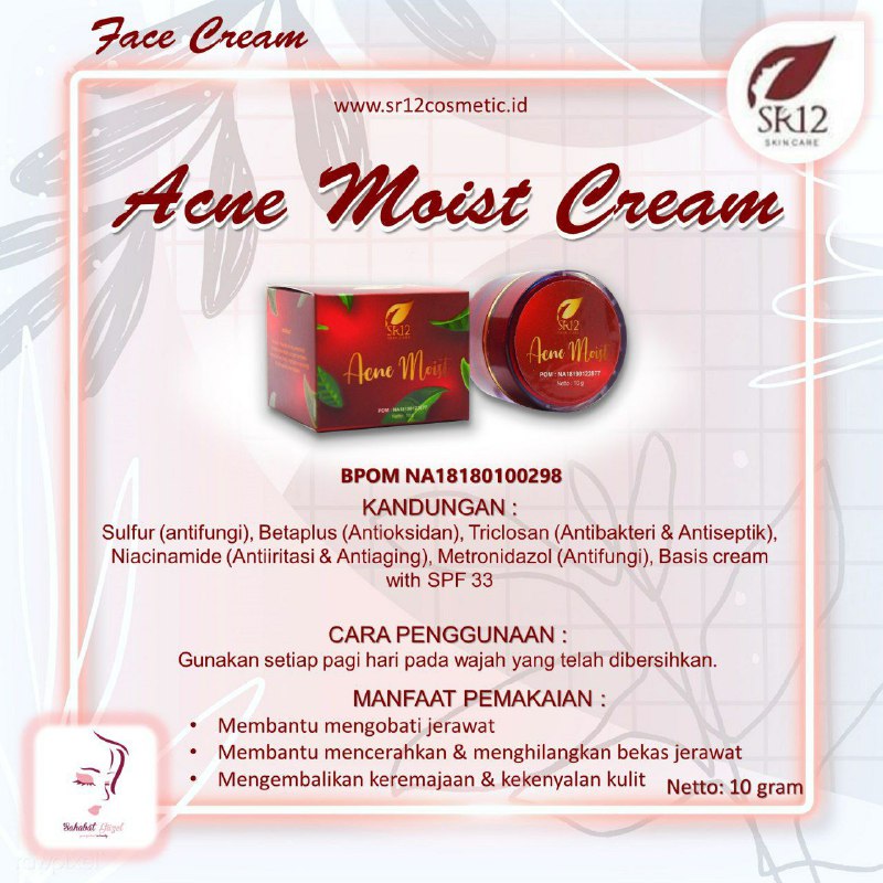 Mengobati jerawat, menghilangkan hitam2 bekas jerawat dan juga mencerahkan kulit wajah serta meremajakan kulit dengan mengembalikan  kekenyalan kulit wajah sehingga tampak lebih muda berseri alamiOrder/konsultasi (Free) ke Wa/telegram 👉0821-5799-8873AGEN RESMI SR12 HERBAL SKINCARE BALIKPAPAN