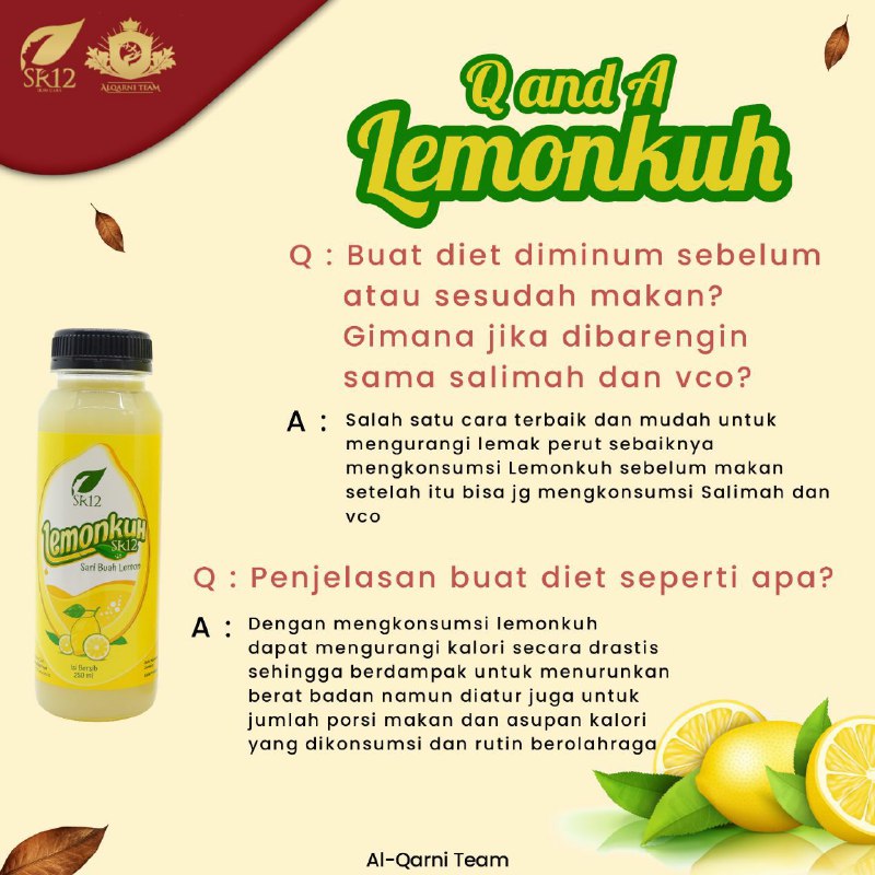 🍋 LEMONKUH SR12🍋🌿🍋Merupakan minuman Sari Lemon Murni 99,96%. Asemnya Seger banget lemonkuh😱Jika ingin menkonsumsi,4 tutup botol Lemonkuh di campur dengan air 2000 ml atau setara 2 liter air. MasyaAllah jadi ekonomis buanget ya kan?🤗🌿🍋Sari Lemon murni SR12 ini bisa untuk menurunkan berat  badan juga lo..rutin minum lemon hangat ya di pagi hari sebelum makan pagi🌸🌿🍋Khasiatnya mantuul 👍👍👍 apalagi dimasa Pandemi sekarang ini, bisa meningkatkan daya tahan tubuh terhadap serangan virus. Dan Masih banyak keunggulan dari Lemonkuh SR12 ini. Contohnya bisa digunakan untuk memasak ikan biar nggak amis, bisa campuran minuman lemonade, untuk memasak tomyam biar seger dan sebagainya🤩🌿🍋LEMONKUH SR12 Solusi minum lemon Asli tanpa capek meras lemon😁okeyReady stock250 ml 500 ml 🍋🍋🍋Segerrryuk kepoin dan segera diorder 🎉WA/TELEGRAM👉0821-5799-8873AGEN RESMI SR12 HERBAL SKINCARE BALIKPAPAN KAL-TIMAtau silahkan kunjungi toko online kami di👇shopee.co.id/agenresmisr12Atautokopedia.com/sr12balikpapan🍋 LEMONKUH SR12🍋🌿🍋Merupakan minuman Sari Lemon Murni 99,96%. Asemnya Seger banget lemonkuh😱Jika ingin menkonsumsi,4 tutup botol Lemonkuh di campur dengan air 2000 ml atau setara 2 liter air. MasyaAllah jadi ekonomis buanget ya kan?🤗🌿🍋Sari Lemon murni SR12 ini bisa untuk menurunkan berat  badan juga lo..rutin minum lemon hangat ya di pagi hari sebelum makan pagi🌸🌿🍋Khasiatnya mantuul 👍👍👍 apalagi dimasa Pandemi sekarang ini, bisa meningkatkan daya tahan tubuh terhadap serangan virus. Dan Masih banyak keunggulan dari Lemonkuh SR12 ini. Contohnya bisa digunakan untuk memasak ikan biar nggak amis, bisa campuran minuman lemonade, untuk memasak tomyam biar seger dan sebagainya🤩🌿🍋LEMONKUH SR12 Solusi minum lemon Asli tanpa capek meras lemon😁okeyReady stock250 ml 500 ml 🍋🍋🍋Segerrryuk kepoin dan segera diorder 🎉WA/TELEGRAM👉0821-5799-8873AGEN RESMI SR12 HERBAL SKINCARE BALIKPAPAN KAL-TIMAtau silahkan kunjungi toko online kami di👇shopee.co.id/agenresmisr12Atautokopedia.com/sr12balikpapan