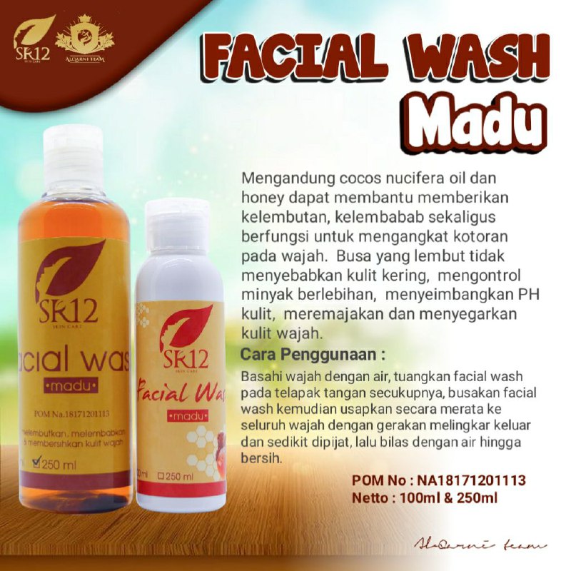 Madu tidak hanya bermanfaat untuk kesehatan bagian dalam tubuh saja ya...tapi bisa juga untuk menyehatkan kulit dari luar, sekarang SR12 telah menyiapkan produk madu dalam bentuk facial wash atau sabun wajah cair ,Selain melembabkan, menutrisi juga mampu mencerahkan wajahmu, bisa menghempaskan komedo membandel di wajahmu, karena saya juga sudah membuktikannya sendiri, saya sudah rutin lo pakai Facial wash madu SR12 ini.Rekomendasi untuk kulit normal, berminyak Yuk segera di milikiWA/telegram 👉0821-5799-8873AGEN RESMI SR12 HERBAL SKINCARE BALIKPAPAN