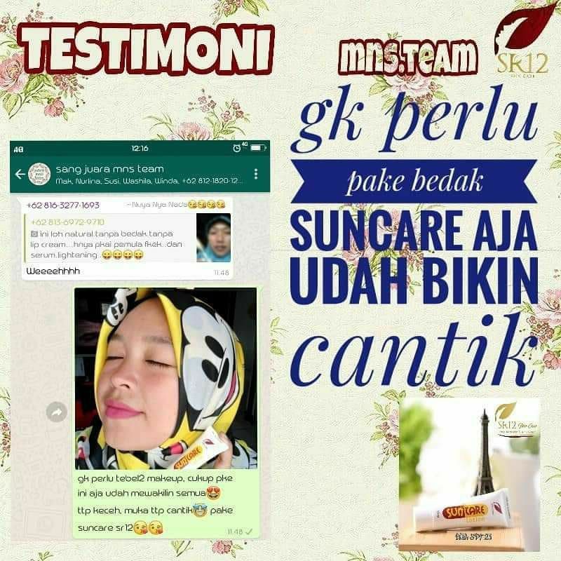 Bukan cuman melindungi tapi juga bisa mencerahkan 😱🥰 waaah keren bin mantul, harga nya juga terjangkau,  di banding sunblock   di klinik perawatan lain ada yg sampe 3 ratusan ribu Loch, sedangkan ini nggak nyampe 100 ribu Loch......praktis dan ekonomis buangeeet🥳🥳🥳.Segera di miliki Ready STOCK 🤩🤩🤩Wa/telegram 👉0821-5799-8873AGEN RESMI SR12 HERBAL SKINCARE BALIKPAPAN Atau silahkan kunjungi toko online kami di 👇