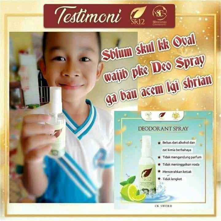 🌸Anda mencari Deodorant ampuh, sekaligus aman untuk anak-anak?Sudah cari sana-sini masih belum ketemu yang cocok?Na..jangan galau lagi ya bunda🥰🌸Kini hadir Deodorant spray persembahan dari SR12 HERBAL SKINCARE yang ampuh mengatasi masalah perketekan dan insyaAllah aman untuk berbagai kalangan.🌸ketek aman seharian, no bau badan, no burket, no noda2 diketiak baju, no ketiak hitam, yang sudah terlanjur hitam di rontokkan setuntas-tuntasnya  sampai cerah sehat Alami kembali. 🌸 Khabar baiknya  si deo ini multifungsi lo, bisa di gunakan juga untuk menghempaskan bau kaki, bau sepatu dan bau helm,😱 keren bingit👍Aman untuk Bumil,busui dan anak-anakKomposisi 100% alami: Tawas, jeruk nipis, kapur sirih, dan air murni, Aloe barbadensis leaf JuiceReady stock🤩WA/telegram👉0821-5799-8873AGEN RESMI SR12 HERBAL SKINCARE BALIKPAPAN KAL-TIMMampir yuks👇tokopedia.com/sr12balikpapanAtaushopee.co.id/agenresmisr12Bisa pakai voucher free ongkir dan bisa COD juga lo🌸Anda mencari Deodorant ampuh, sekaligus aman untuk anak-anak?Sudah cari sana-sini masih belum ketemu yang cocok?Na..jangan galau lagi ya bunda🥰🌸Kini hadir Deodorant spray persembahan dari SR12 HERBAL SKINCARE yang ampuh mengatasi masalah perketekan dan insyaAllah aman untuk berbagai kalangan.🌸ketek aman seharian, no bau badan, no burket, no noda2 diketiak baju, no ketiak hitam, yang sudah terlanjur hitam di rontokkan setuntas-tuntasnya  sampai cerah sehat Alami kembali. 🌸 Khabar baiknya  si deo ini multifungsi lo, bisa di gunakan juga untuk menghempaskan bau kaki, bau sepatu dan bau helm,😱 keren bingit👍Aman untuk Bumil,busui dan anak-anakKomposisi 100% alami: Tawas, jeruk nipis, kapur sirih, dan air murni, Aloe barbadensis leaf JuiceReady stock🤩WA/telegram👉0821-5799-8873AGEN RESMI SR12 HERBAL SKINCARE BALIKPAPAN KAL-TIMMampir yuks👇tokopedia.com/sr12balikpapanAtaushopee.co.id/agenresmisr12Bisa pakai voucher free ongkir dan bisa COD juga lo
