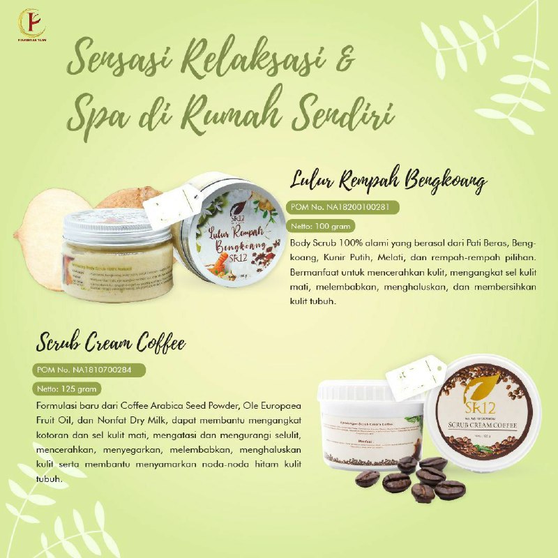Weekend  santai di rumah ala SR12 yuk 🌸🌿Gosok2 ringan & lembut dg lulur SR12  insyaAllah kulitmu makin sehat lembut mulus cerah alami, lulur SR12 keduanya efektif mencerahkan kulit mu dg aman tanpa rasa khawatir, terserah selera anda mau yg manakalau suka aroma rempah wangi serasa pengantin baru, silahkan pilih Lulur rempah bengkoang SR12 ini Namun jika anda suka aroma kopi silahkan pilih Lulur Scrub Coffee SR12, jujur saya katakan jika mau di bandingkan tingkatan kecepatan mencerahkannya ini lulur scrub kopi  lebih cepat (utk kulit saya,namun jenis kulit masing2 kita beda, tentu beda pula reaksinya ya) tapi bukan berarti Lulur rempah bengkoang tidak bagus lo, lulur rempah bengkoang SR12 juga mampu mencerahkan, memudarkan noda di kulitmu hanya saja agak sdikit lambat dibanding Scrub Coffee SR12 namun ada juga customer yg cepat cerahnya pake lulur bengkoangSo silahkan dipilih ya kawans🥰Wa/telegram👉0821-5799-8873AGEN RESMI SR12 HERBAL SKINCARE BALIKPAPANIntip shopeeku yuks👇shopee.co.id/agenresmisr12