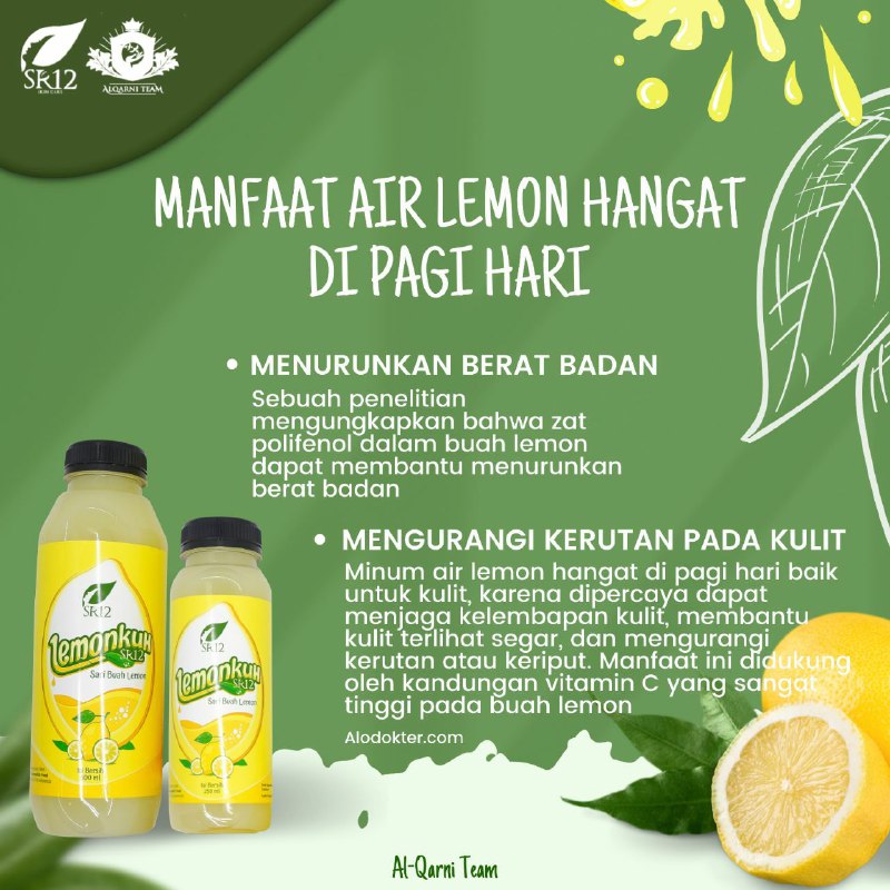 🍋 LEMONKUH SR12🍋🌿🍋Merupakan minuman Sari Lemon Murni 99,96%. Asemnya Seger banget lemonkuh😱Jika ingin menkonsumsi,4 tutup botol Lemonkuh di campur dengan air 2000 ml atau setara 2 liter air. MasyaAllah jadi ekonomis buanget ya kan?🤗🌿🍋Sari Lemon murni SR12 ini bisa untuk menurunkan berat  badan juga lo..rutin minum lemon hangat ya di pagi hari sebelum makan pagi🌸🌿🍋Khasiatnya mantuul 👍👍👍 apalagi dimasa Pandemi sekarang ini, bisa meningkatkan daya tahan tubuh terhadap serangan virus. Dan Masih banyak keunggulan dari Lemonkuh SR12 ini. Contohnya bisa digunakan untuk memasak ikan biar nggak amis, bisa campuran minuman lemonade, untuk memasak tomyam biar seger dan sebagainya🤩🌿🍋LEMONKUH SR12 Solusi minum lemon Asli tanpa capek meras lemon😁okeyReady stock250 ml 500 ml 🍋🍋🍋Segerrryuk kepoin dan segera diorder 🎉WA/TELEGRAM👉0821-5799-8873AGEN RESMI SR12 HERBAL SKINCARE BALIKPAPAN KAL-TIMAtau silahkan kunjungi toko online kami di👇shopee.co.id/agenresmisr12Atautokopedia.com/sr12balikpapan🍋 LEMONKUH SR12🍋🌿🍋Merupakan minuman Sari Lemon Murni 99,96%. Asemnya Seger banget lemonkuh😱Jika ingin menkonsumsi,4 tutup botol Lemonkuh di campur dengan air 2000 ml atau setara 2 liter air. MasyaAllah jadi ekonomis buanget ya kan?🤗🌿🍋Sari Lemon murni SR12 ini bisa untuk menurunkan berat  badan juga lo..rutin minum lemon hangat ya di pagi hari sebelum makan pagi🌸🌿🍋Khasiatnya mantuul 👍👍👍 apalagi dimasa Pandemi sekarang ini, bisa meningkatkan daya tahan tubuh terhadap serangan virus. Dan Masih banyak keunggulan dari Lemonkuh SR12 ini. Contohnya bisa digunakan untuk memasak ikan biar nggak amis, bisa campuran minuman lemonade, untuk memasak tomyam biar seger dan sebagainya🤩🌿🍋LEMONKUH SR12 Solusi minum lemon Asli tanpa capek meras lemon😁okeyReady stock250 ml 500 ml 🍋🍋🍋Segerrryuk kepoin dan segera diorder 🎉WA/TELEGRAM👉0821-5799-8873AGEN RESMI SR12 HERBAL SKINCARE BALIKPAPAN KAL-TIMAtau silahkan kunjungi toko online kami di👇shopee.co.id/agenresmisr12Atautokopedia.com/sr12balikpapan
