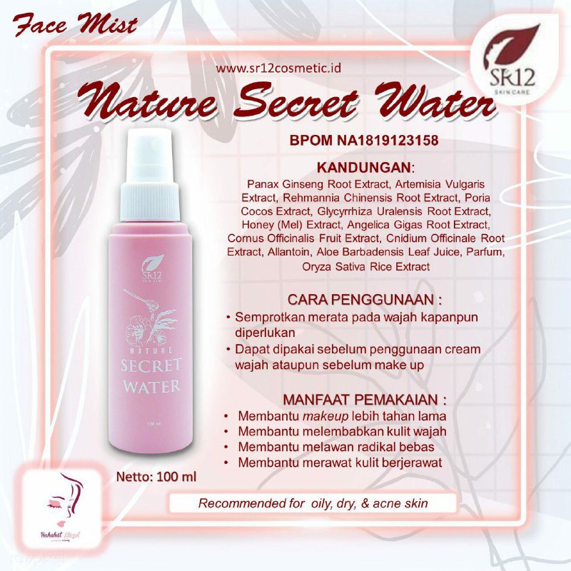 #facemist #natursecretwater #secretwaterHubungi kami AGEN RESMI  SR12  BALIKPAPAN 0821-5799-8873