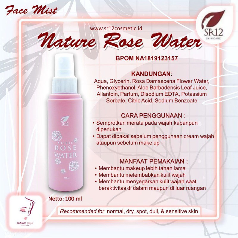 #facemist #naturrosewater #rosewaterHubungi kami AGEN RESMI  SR12  BALIKPAPAN 0821-5799-8873