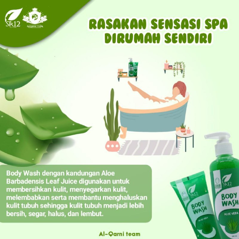 Assalamu'alaykum dear🌸🌿 Semangat pagi semuanya🥰Udah pada mandi belom nih...?Kalau belom, yuk mandi seger segeeerrr ama si ijo super ajaib nya SR12, tidak lain dan tidak bukan yaitu 💦BODY WASH ALOE VERA SR12💦Rasakan sensasi SPA di rumah  sendiri, serasa SPA di salon-salon mewah lo...tapi...nggak perlu mahal-mahal 🤫Ready ya: 🌿kemasan baru Pump 250 ml🌿 Kemasan baru Tube 100 ml dan 250 ml WA/Telegram 👉0821-5799-8873AGEN RESMI SR12 HERBAL SKINCARE BALIKPAPAN KAL-TIMIntip-intip shopeeku yuks 👇shopee.co.id/agenresmisr12Atau tokpedku 👇tokopedia.com/sr12balikpapan