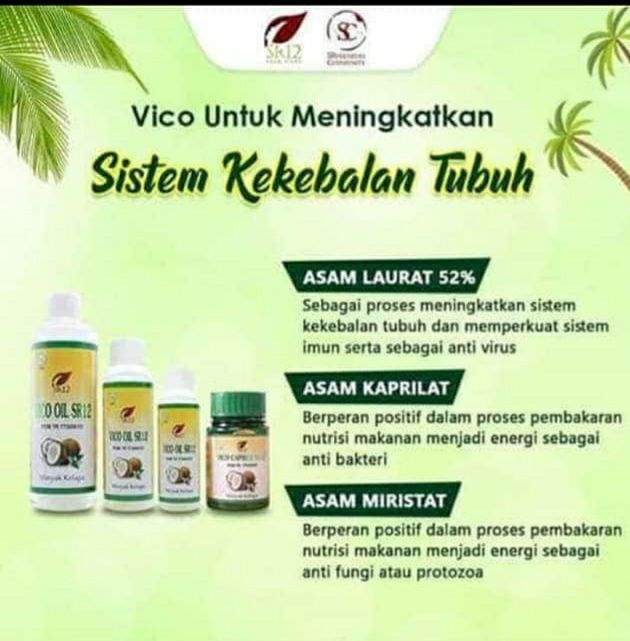👆Ini lah kandungan dari VCO sehingga bisa meningkatkan sistem kekebalan tubuh (imun)...sebagai anti kuman(virus, bakteri dan jamur)Kenapa harus pilih VCO SR12?Karena VCO SR12 di proses dengan teknik cold press (tanpa pemanasan) tanpa pemanasan kompor maupun matahari sehingga menghasilkan minyak kelapa murni dengan kualitas terbaik,  VCO SR12 itu bening , tidak keruh, tidak tengik, selain bisa digunakan untuk kesehatan juga untuk kecantikan serta bidang kuliner Vco Sr12 Mantuuul ...👍👍👍 Minyak Sejuta Manfaat Wa/telegram 👉0821-5799-8873Agen Resmi SR12 Herbal Skin care Balikpapan, KaltimAtau silahkan kunjungi toko online kami di👇