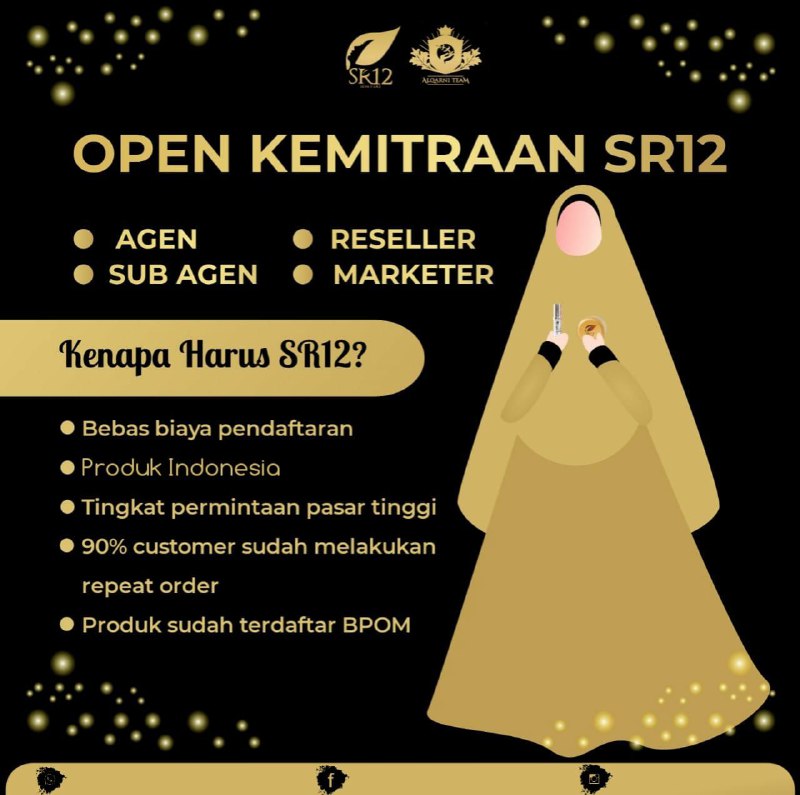 Bismillah...Yuuk yuuuk ayuuuuk ...Gabung yuk bareng saya yuuuuk.Yang minat Japri yukkkk 🎉🎉🎉Maroon kan SR12 di kota mu. ❤️❤️❤️🌷Bukan MLM, bukan riba, murni Jual beli🌷Ada group diskusi sharing, group support.🌷 Tersedia channel produk knowledge.🌷Konten, flyer, testimoni sudah tersedia, tinggal postang-posting eh closing 🤩Happy Selling, happy posting, happy closing  💐WA/Telegram👉0821-5799-8873AGEN RESMI SR12 HERBAL SKINCARE, BALIKPAPAN KAL-TIM