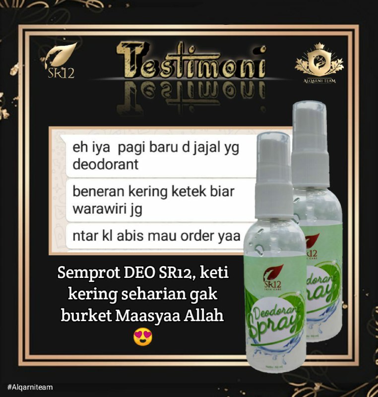 #testimoni #DEODORANT Hubungi kami AGEN RESMI  SR12  BALIKPAPAN 0821-5799-8873